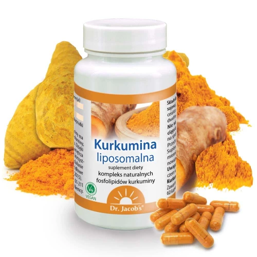 Dr. Jacob's - Kurkumina liposomalna - 60 kapsułek Dr. Jacob's - Kurkumina liposomalna - 60 kapsułek